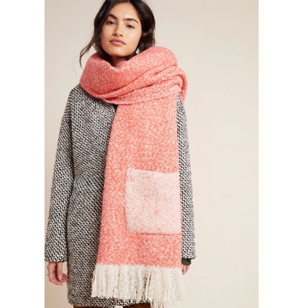 NWT Anthropologie Pocketed Boucie Scarf
